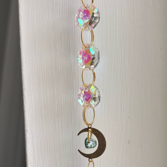 Crystal Sun Catcher with Moon Charm - Picture 9 of 9